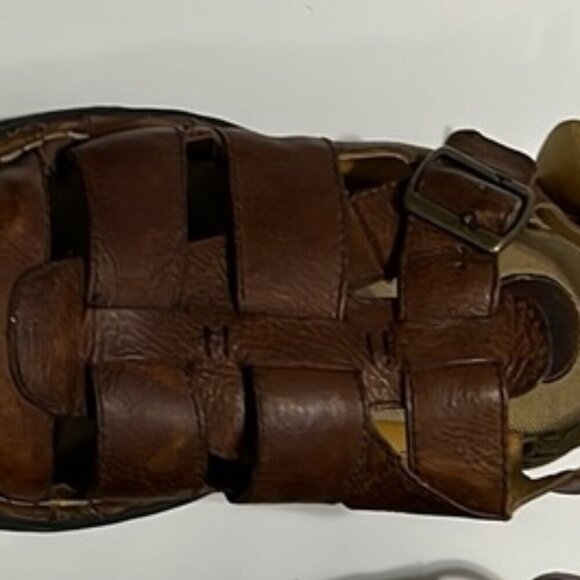 Vintage Men\'s Dr. Martens 11588 Brown Leather Closed Toe Fisherman Sandals main image 5